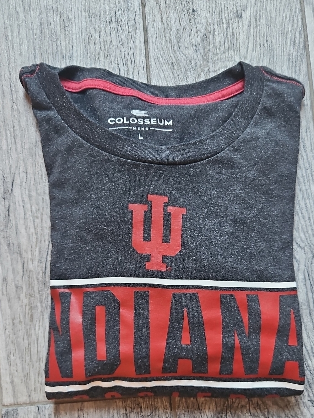 Colosseum Kids Gray and Red Indiana Graphic Tee